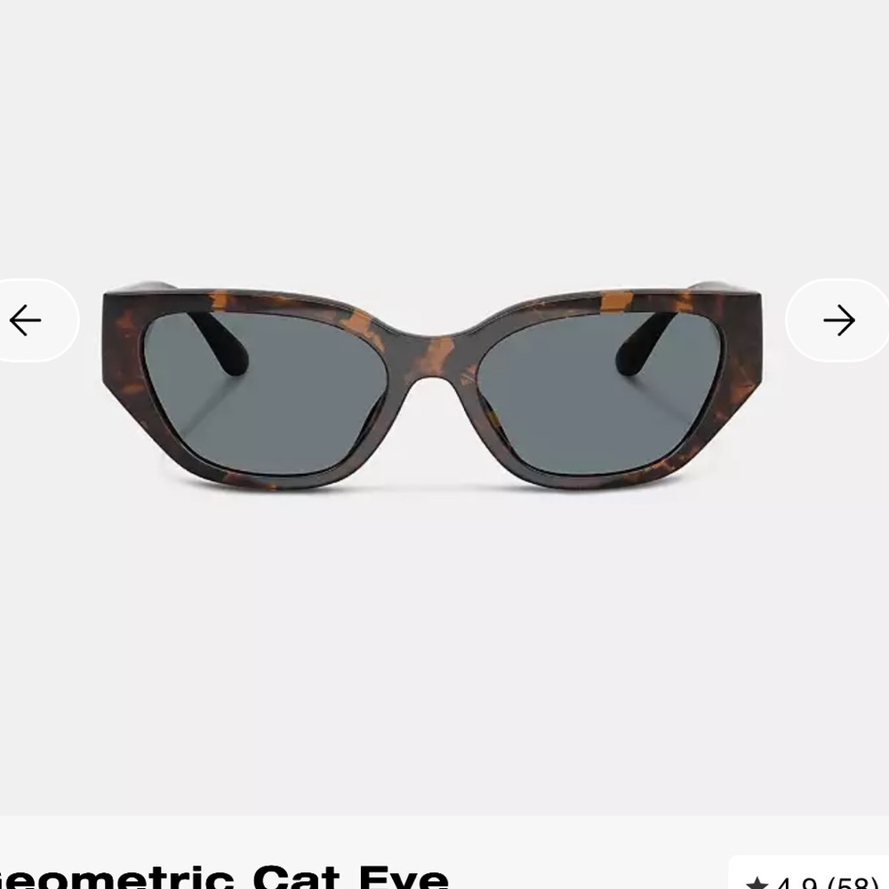 Coach Tortoise Shell Cat Eye Sunglasses - image 3